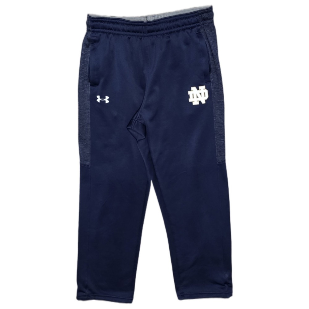 Notre Dame Team Issue Sweat Pants Mens M Under Armour ColdGear‎ Navy Blue #87